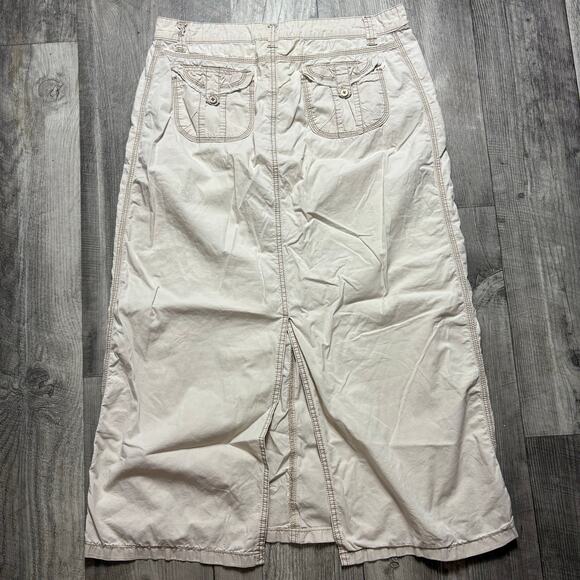 Inherit Y2K Cargo Maxi Skirt Khaki size 13/14 - Picture 3 of 4